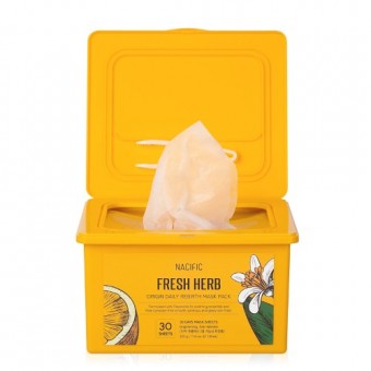 Nacific Fresh Herb Origin Daily Mask - Набор масок на тканевой основе